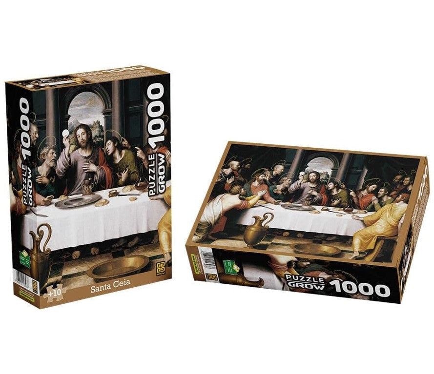 Quebra-cabeça 1000 peças Santa Ceia - Grow