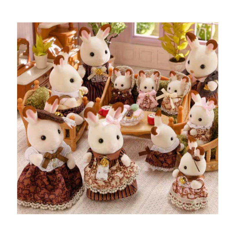 Conjunto Aniversario Familia Coelho Chocolate - Epoch