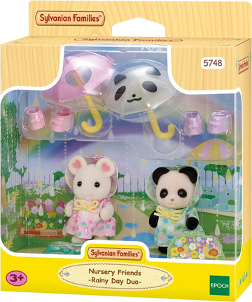 Sylvanian Families Amigos do Jardim da Infância - Caminhando na Chuva