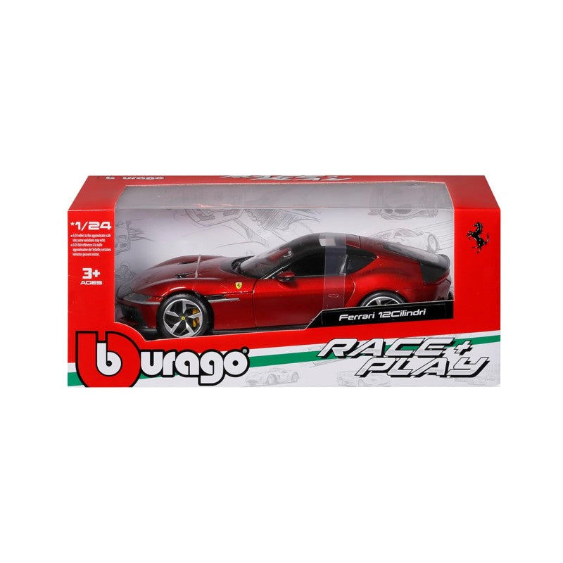 Miniatura Ferrari 12Cilindri 830CV 1:24 com Abertura de Portas - Burago