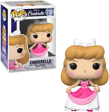 Boneco Funko Pop! Disney - Cinderela de Vestido Rosa