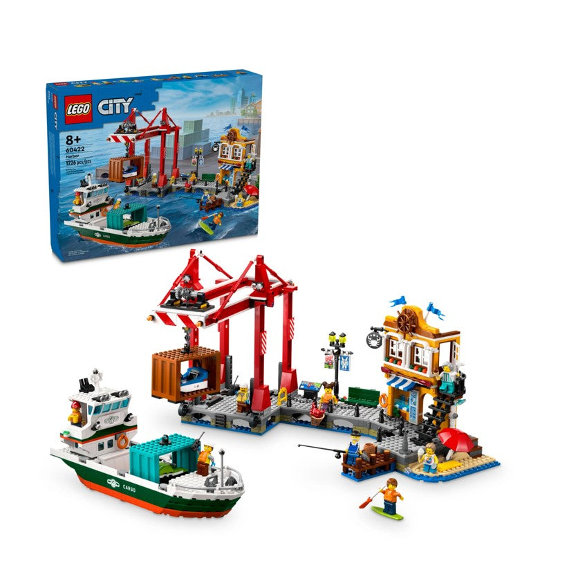 Lego City Porto à Beira-Mar Com Navio De Carga - 60422