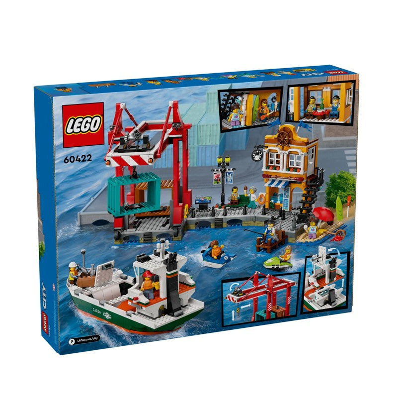 Lego City Porto à Beira-Mar Com Navio De Carga - 60422