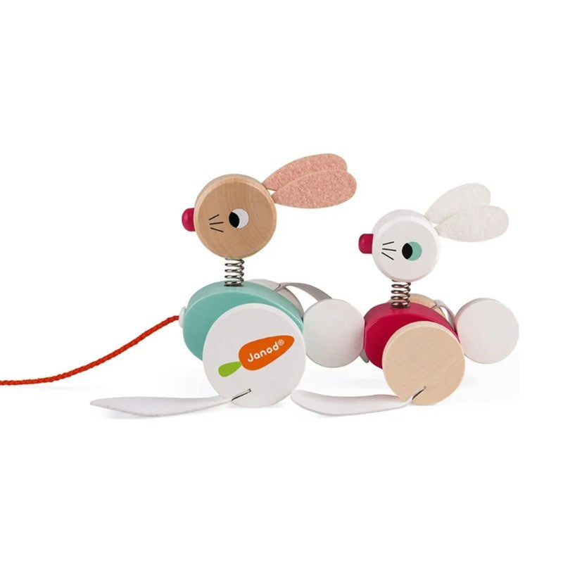 Coelho Para Passear com Rodinhas - Janod