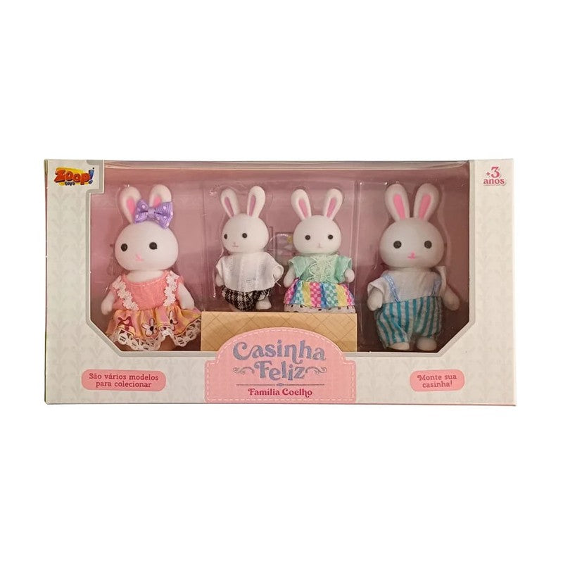 Casinha Feliz Família Coelho - Zoop Toys
