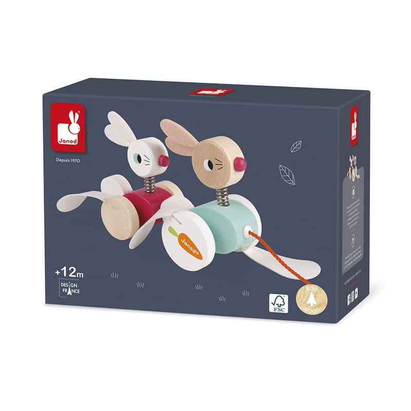 Coelho Para Passear com Rodinhas - Janod