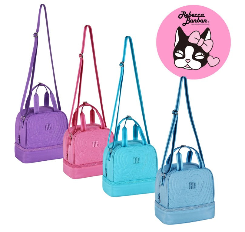 Lancheira Térmica Escolar Rebecca Bonbon Soft Coração