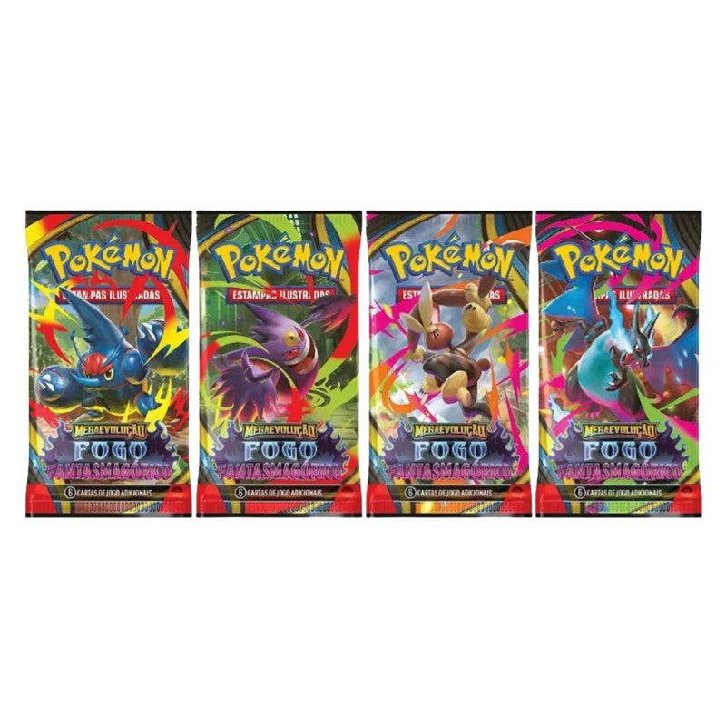 Blister Triplo Pokemon Megaevolução Fogo Fantasmagórico - Copag