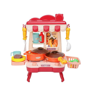 Mini Cozinha Divertida 34 Peças Casa Encantada Vermelho - Zippy