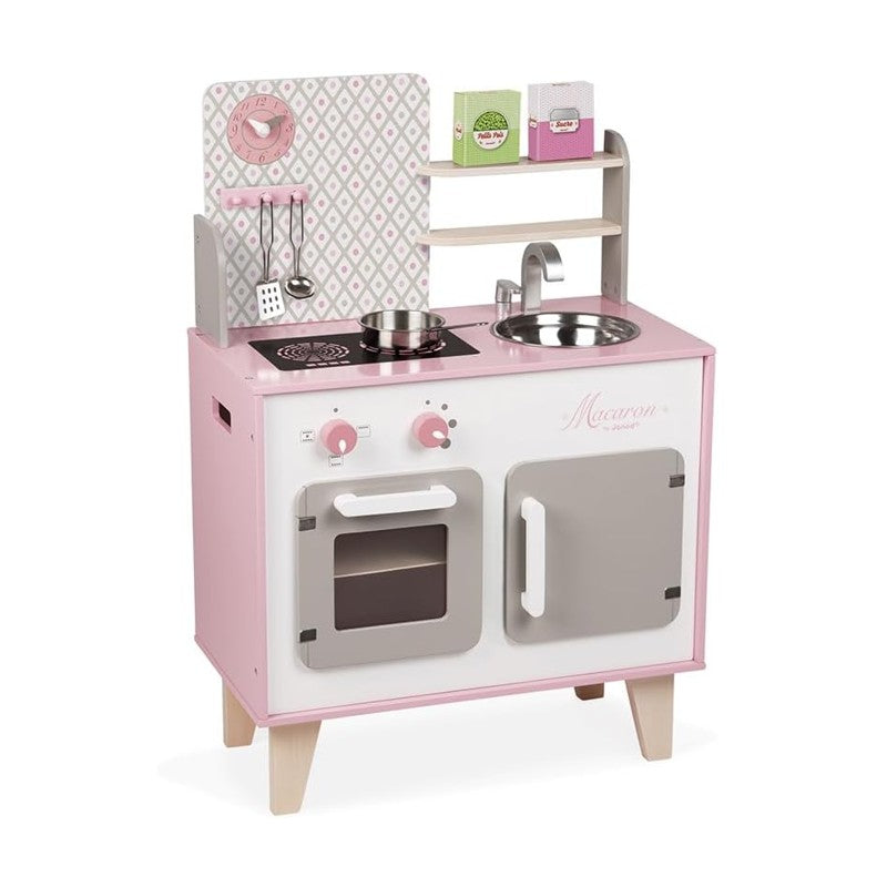 Cozinha Infantil de Madeira Macaron Rosa - Janod