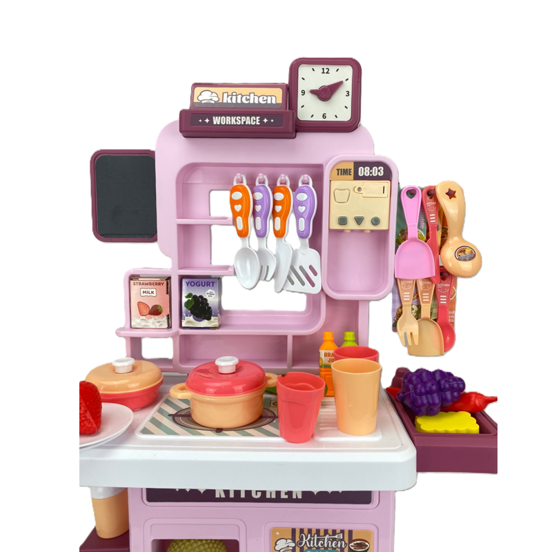 Conjunto Infantil Cozinha com 68 Peças Luz e Som - Brink Center