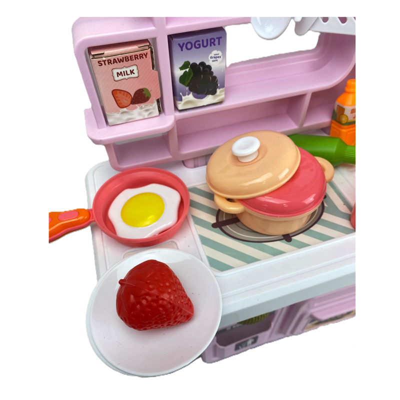 Conjunto Infantil Cozinha com 68 Peças Luz e Som - Brink Center