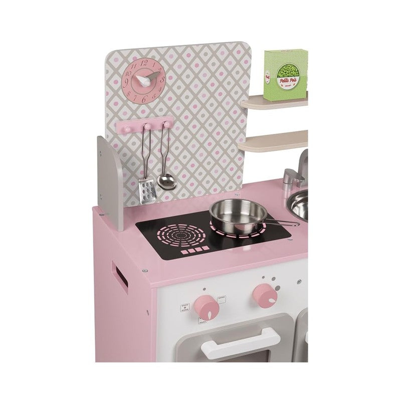 Cozinha Infantil de Madeira Macaron Rosa - Janod