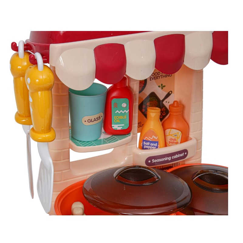 Mini Cozinha Divertida 34 Peças Casa Encantada Vermelho - Zippy