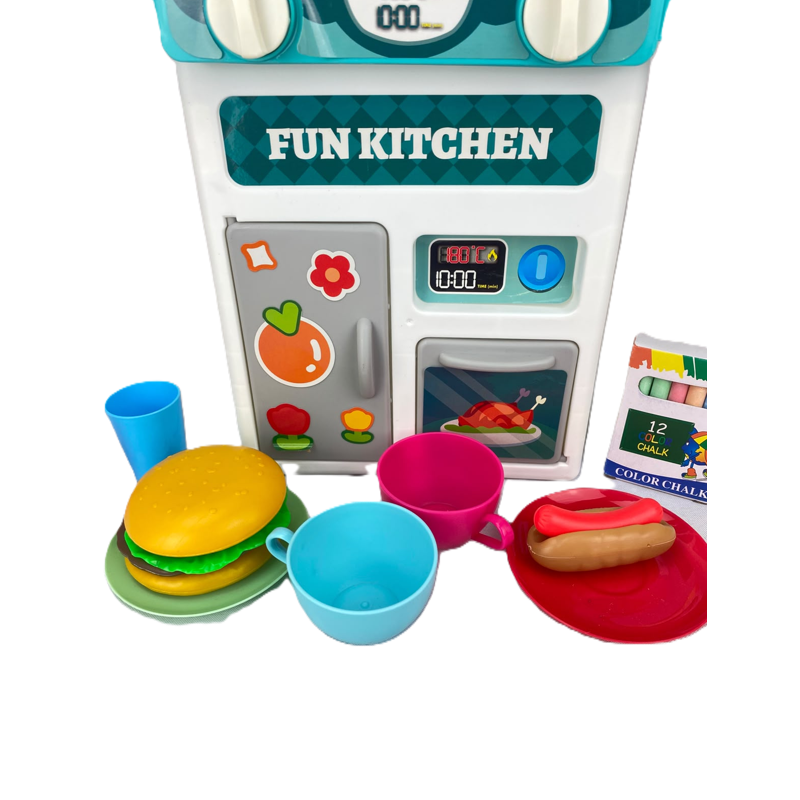 Conjunto Cozinha Infantil 50 Peças com Luz e Som - Brink Center