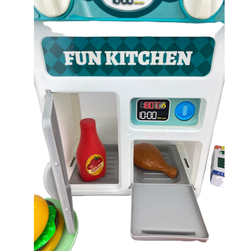 Conjunto Cozinha Infantil 50 Peças com Luz e Som - Brink Center