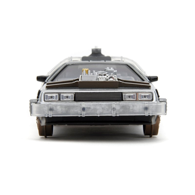 Miniatura 1:24 Carro De Volta Para o Futuro 3 com Luz - Jada