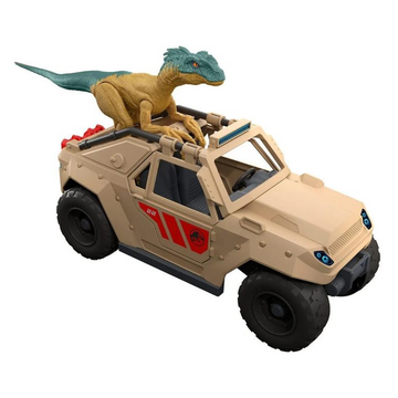 Boneco Velociraptor com Veículo Jurassic World - Mattel