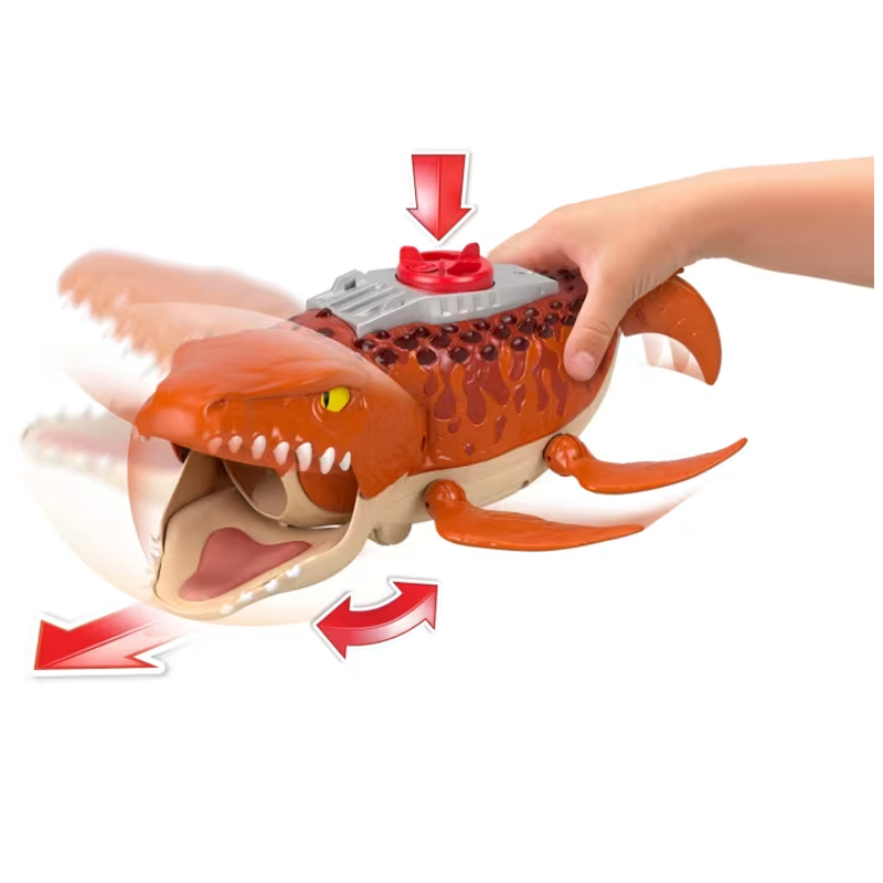 Imaginext Jurassic World Mosasaurus Caça e Morde - Mattel