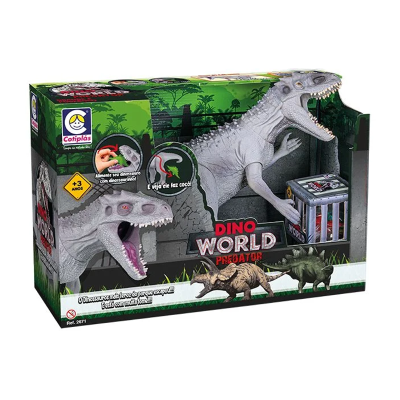 Dinossauro Dino World Predator 34cm - Cotiplás
