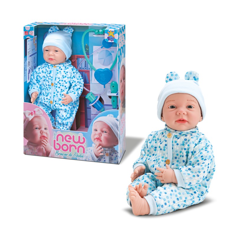 Boneco New Born Brincar de Dodói - Divertoys