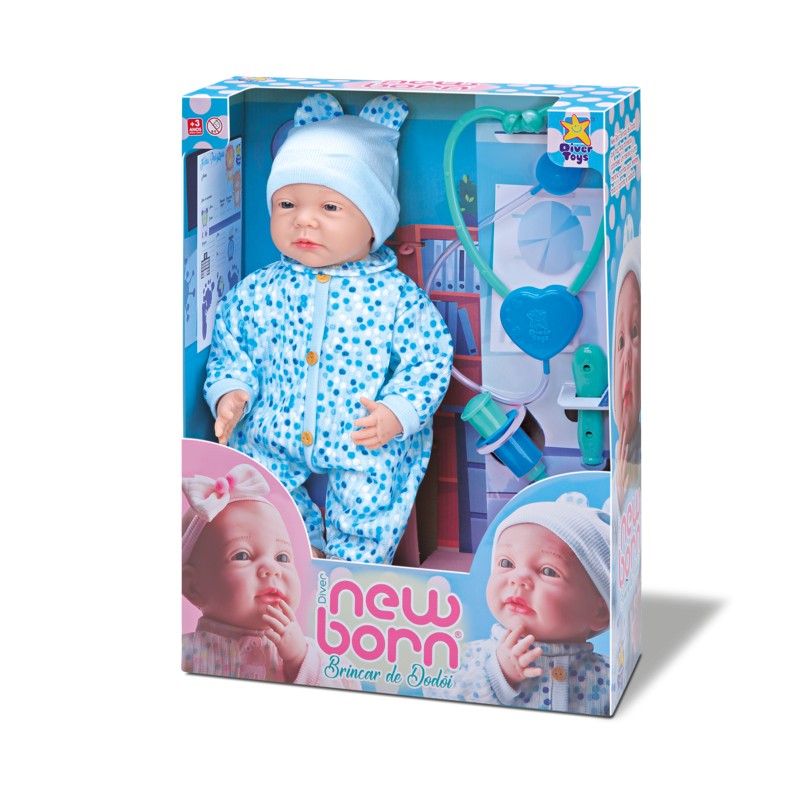 Boneco New Born Brincar de Dodói - Divertoys