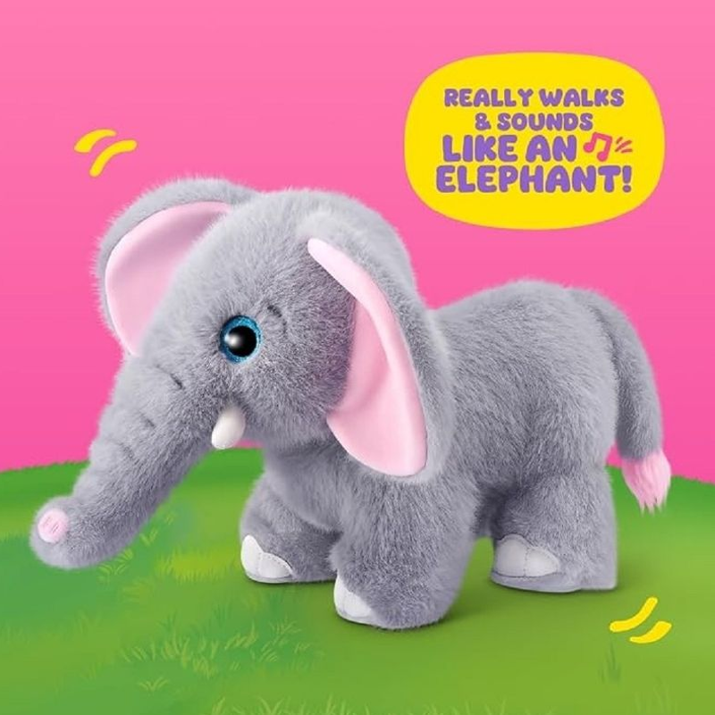 Pelúcia Pets Alive Mamãe e Bebê Elefante Surpresa - Candide