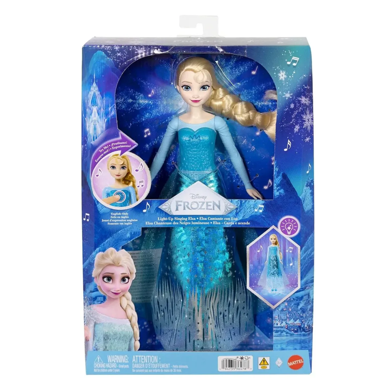 Boneca Elsa Frozen Disney com Luz E Som - Mattel