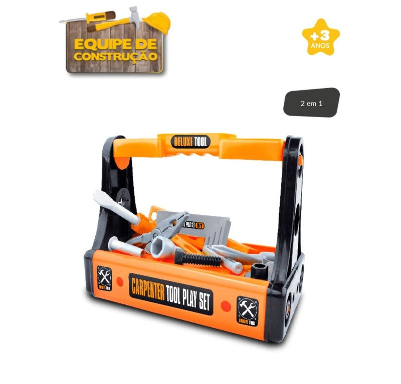 Kit Ferramentas Infantil Equipe de Construção 2 em 1 Zoop Toys Zp00411