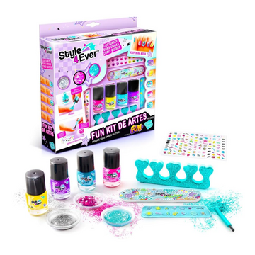 Kit de Artes Decore suas Unhas Glitter - Fun