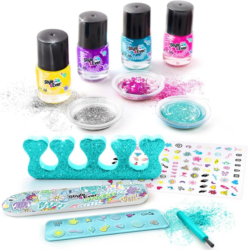 Kit de Artes Decore suas Unhas Glitter - Fun