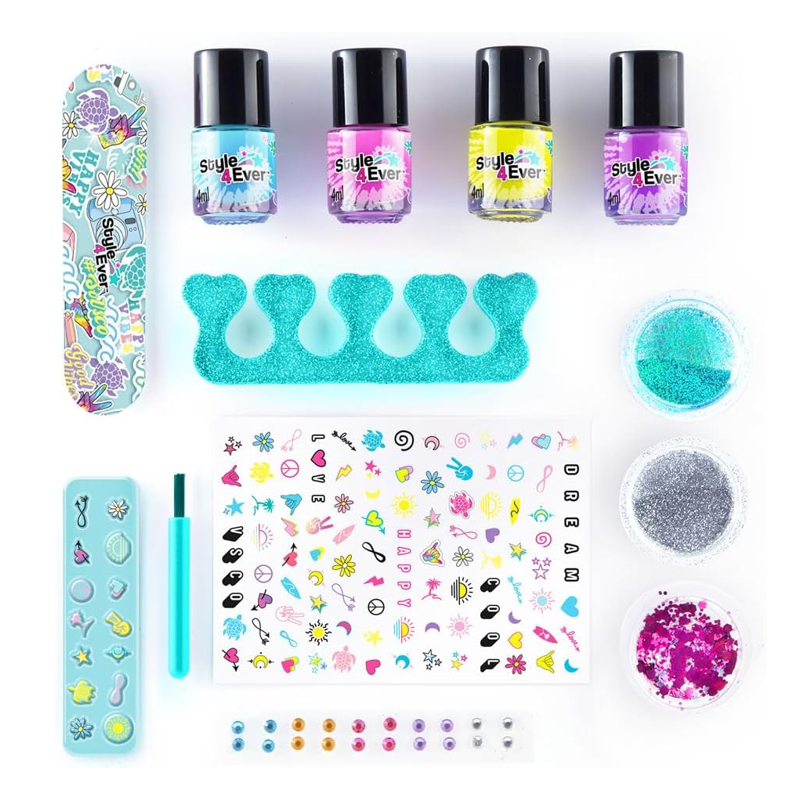 Kit de Artes Decore suas Unhas Glitter - Fun