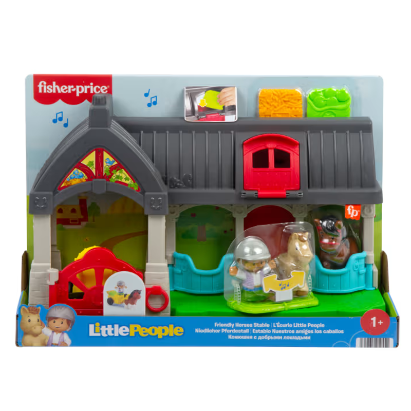 Little People Brinquedo Estábulo de Animais com Som - Mattel