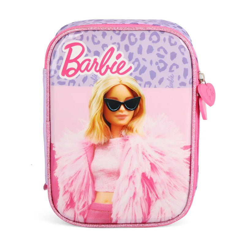 Estojo Box Tecido Barbie G Violeta - Luxcel