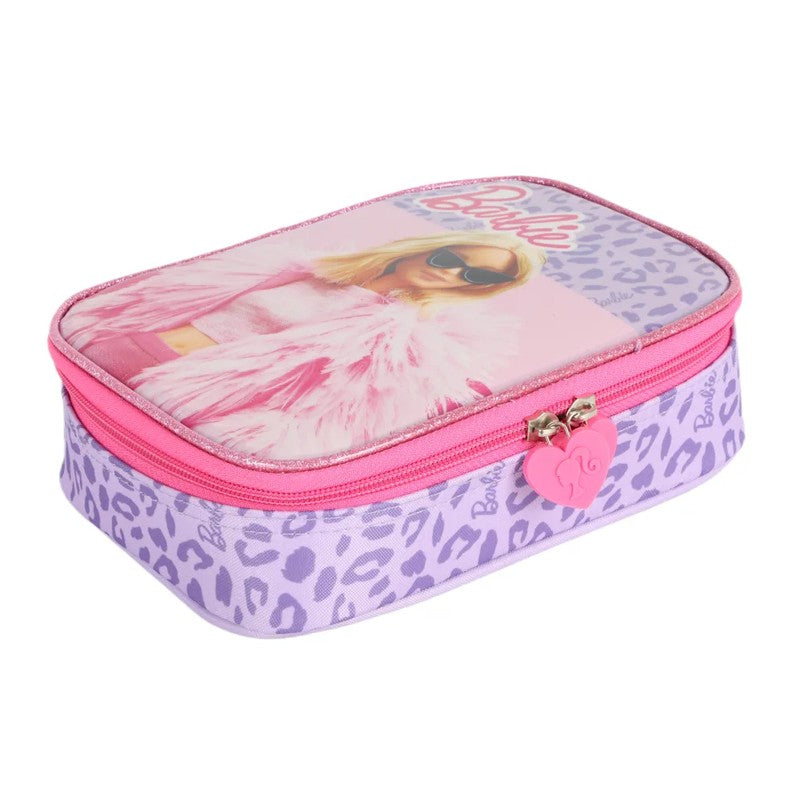 Estojo Box Tecido Barbie G Violeta - Luxcel
