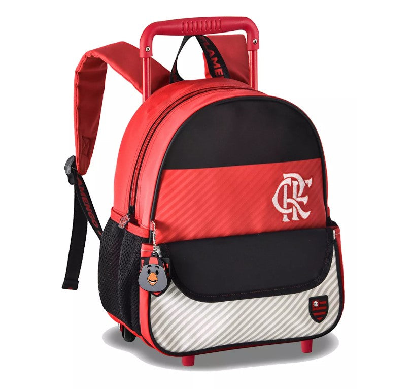 Kit Mochila Flamengo Rodinhas Infantil + Lancheira + Estojo