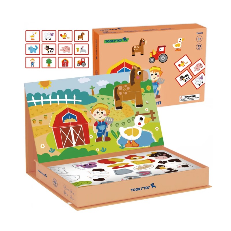 Caixa Magnética Fazendinha - Tooky Toy