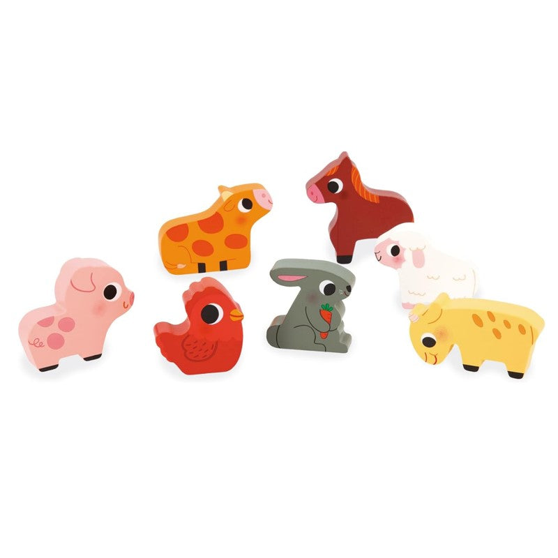 Brinquedo Encaixa Formas 3D Animais da Fazendinha - Maped