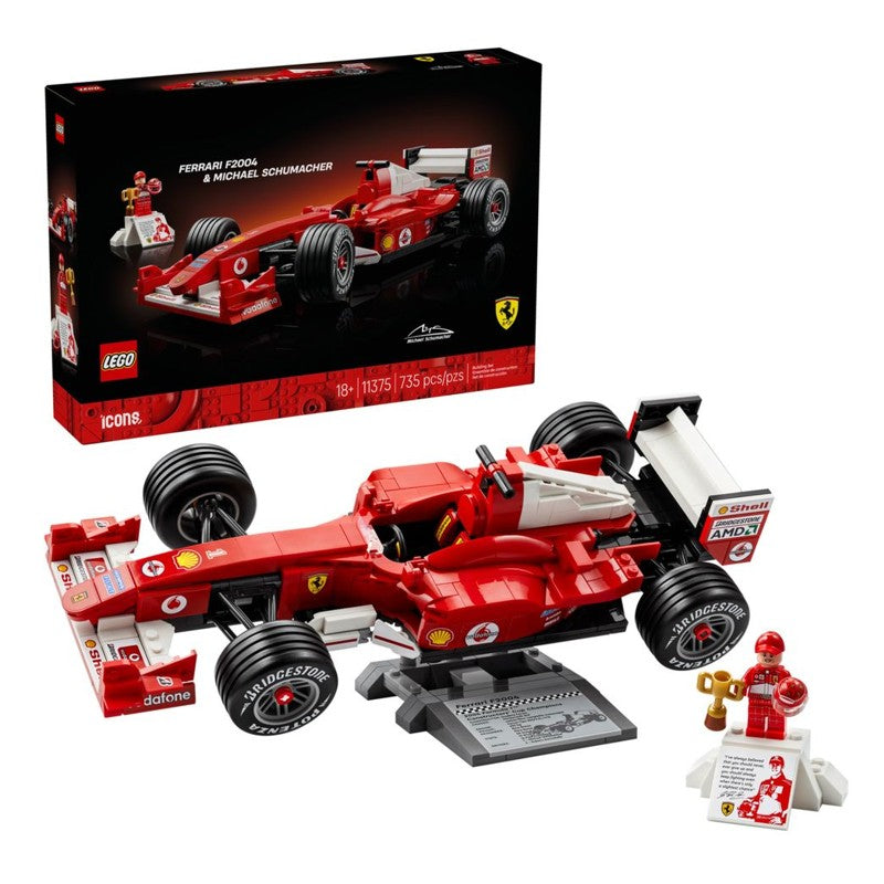 Lego Icons Ferrari F2004 e Michael Schumacher - 11375