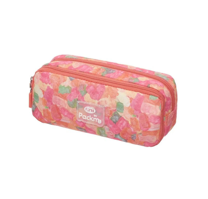 Kit Mochila De Rodinha Pack Me Fini Full Print + Lancheira e Estojo