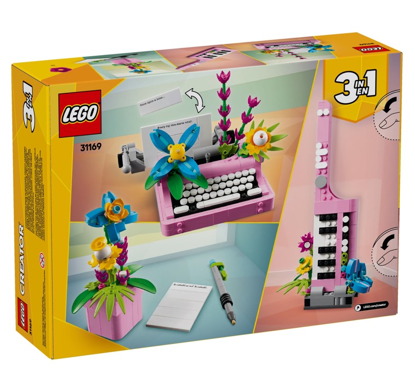 Lego Creator 3 em 1 - Máquina de Escrever com Flores 31169