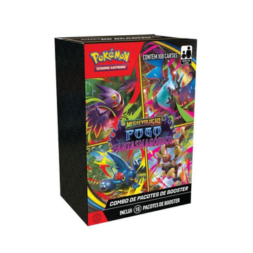 Pokemon Combo De Booster Fogo Fantasmagorico Cartas - Copag