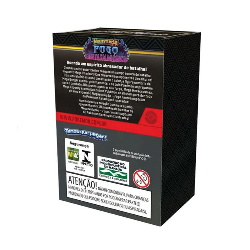 Pokemon Combo De Booster Fogo Fantasmagorico Cartas - Copag