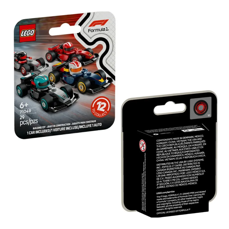 Lego Formula 1 71049 Carros De Corrida F1 Coleção Completa