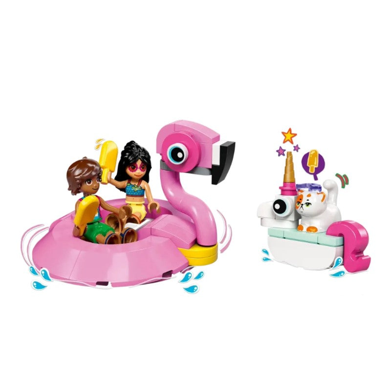 Lego Friends Festa na Piscina com Unicórnio e Flamingo - 42658