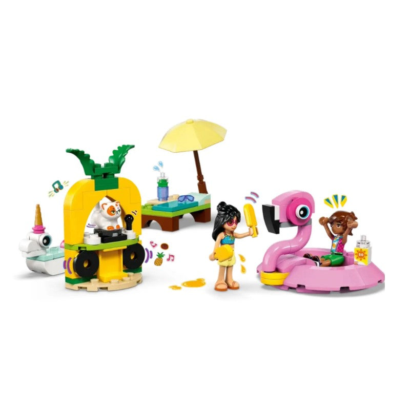 Lego Friends Festa na Piscina com Unicórnio e Flamingo - 42658