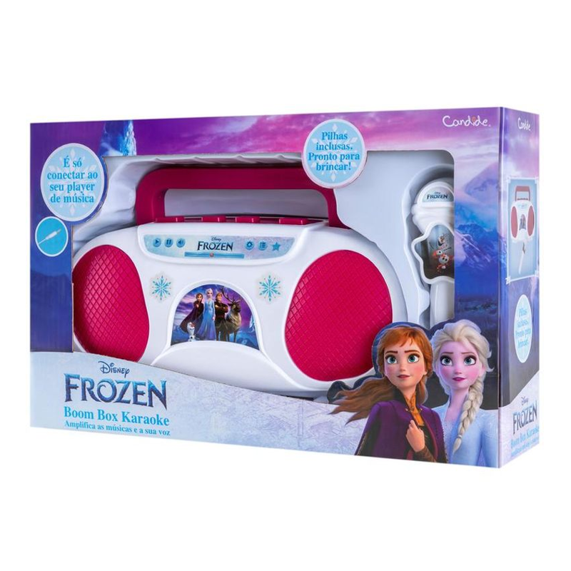 Boombox Karaoke Frozen com Microfone - Candide