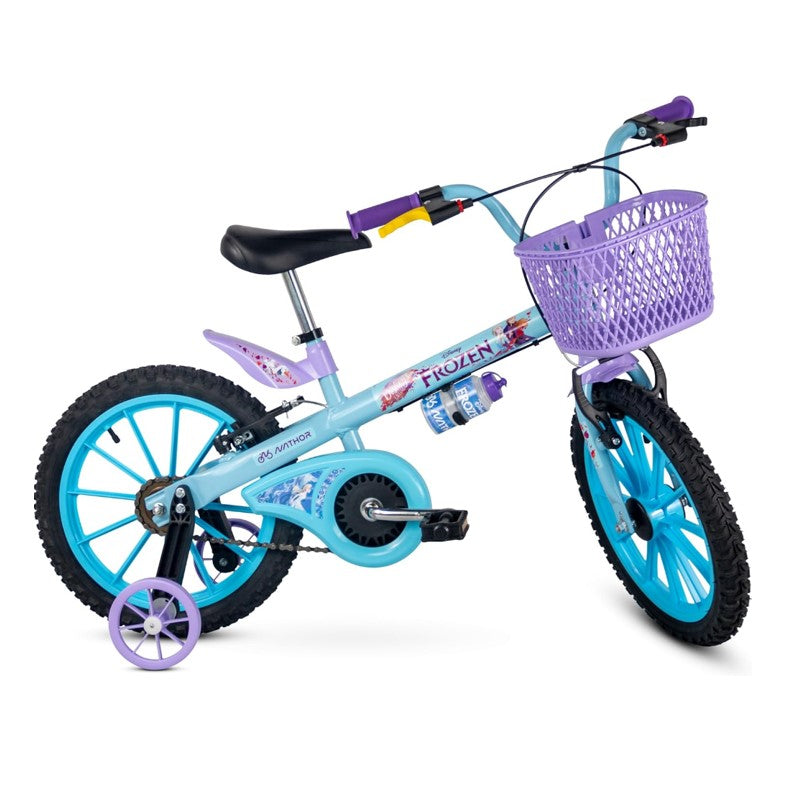 Bicicleta Infantil Aro 16 Com Rodinhas Frozen 2 - Nathor