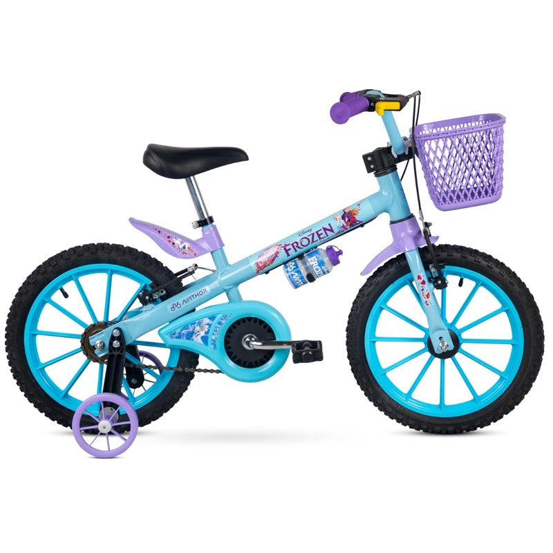 Bicicleta Infantil Aro 16 Com Rodinhas Frozen 2 - Nathor
