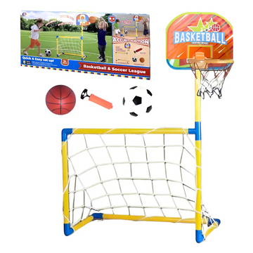 Brinquedo Dois em Um Basquete e Futebol - Brink Center
